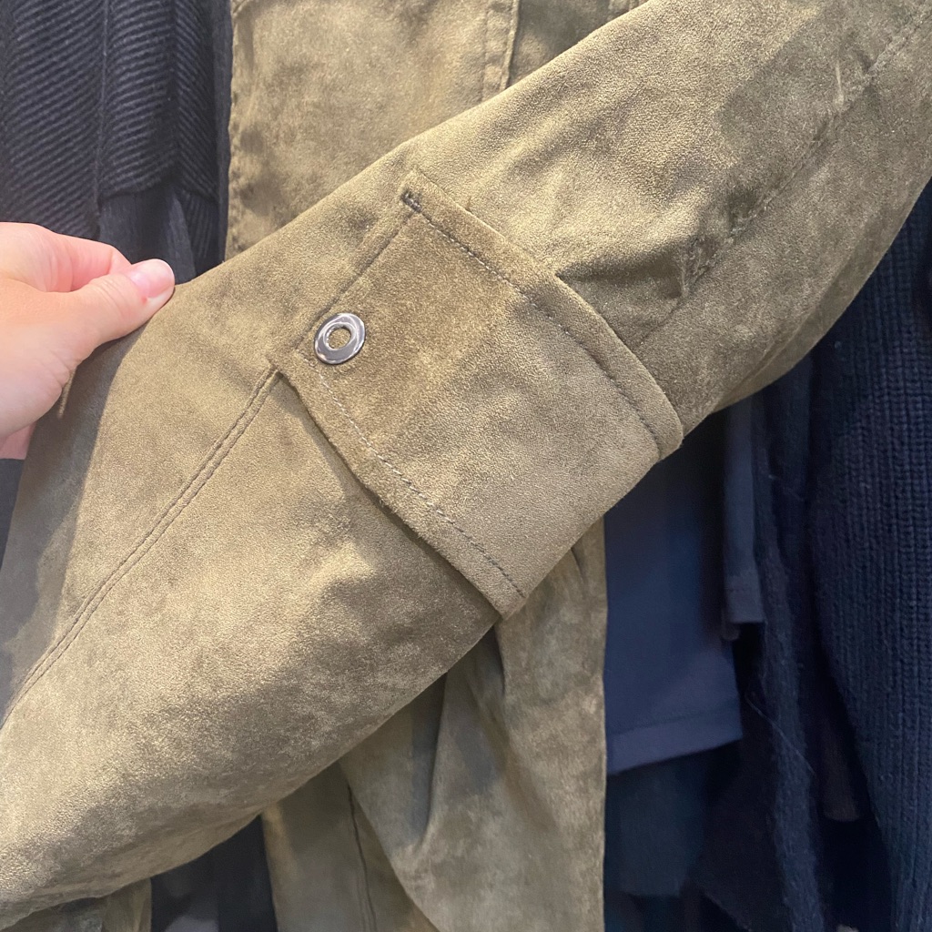 Good American  Cargo Pants Brand New Suede Esq